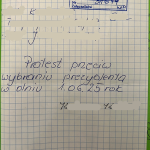 Protest bez treści do internetu